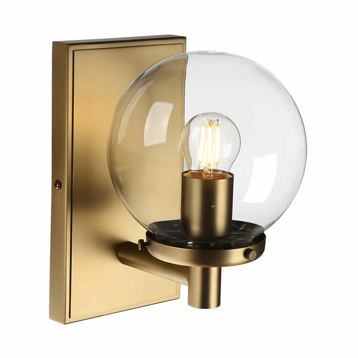 Industrial Glass Wall Sconce Lighting Globe Up/Dow - Image 3