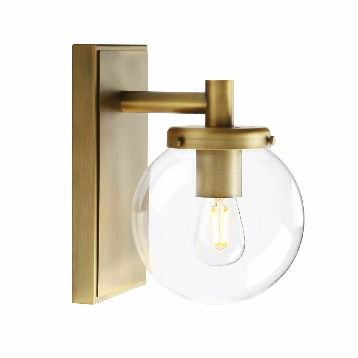 Industrial Glass Wall Sconce Lighting Globe Up/Dow - Image 4