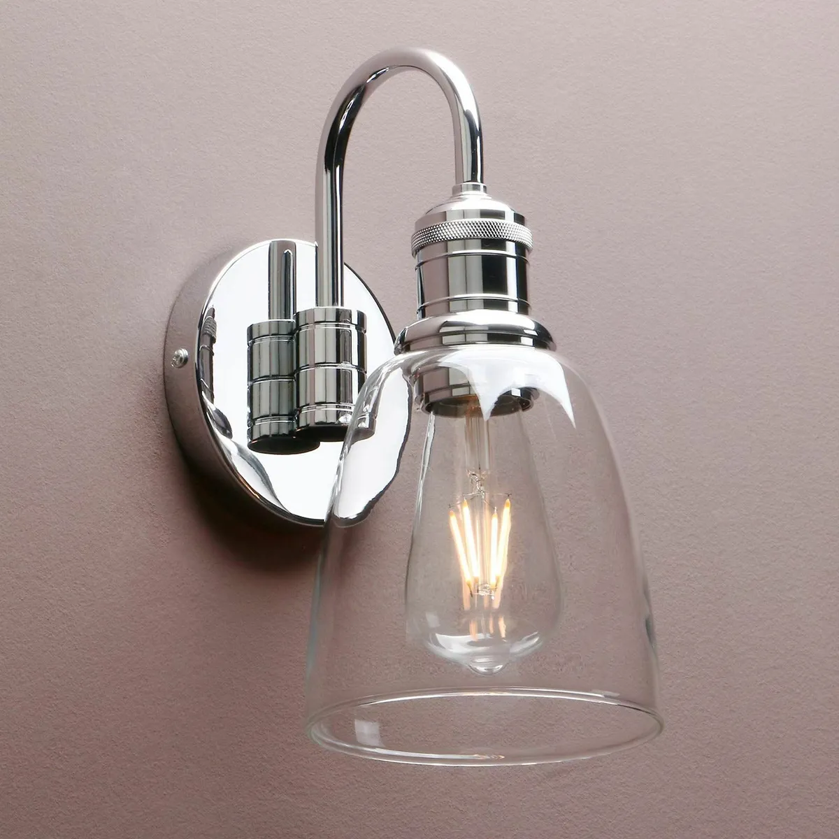 Lighting Modern Vintage Industrial Bell Sconce Wal - Image 1