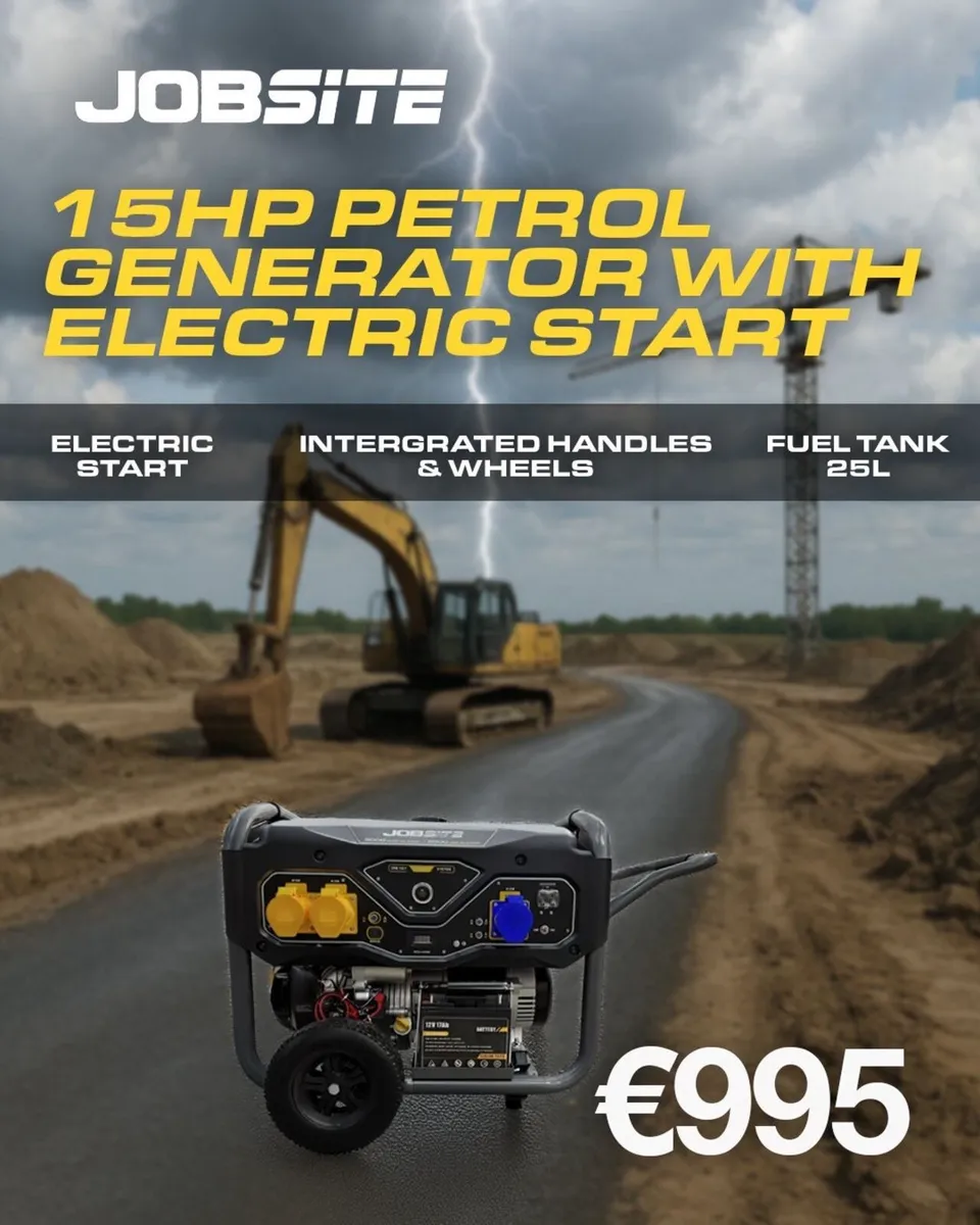 PETROL 15HP GENERATOR WITH ELECTRIC START - Image 2