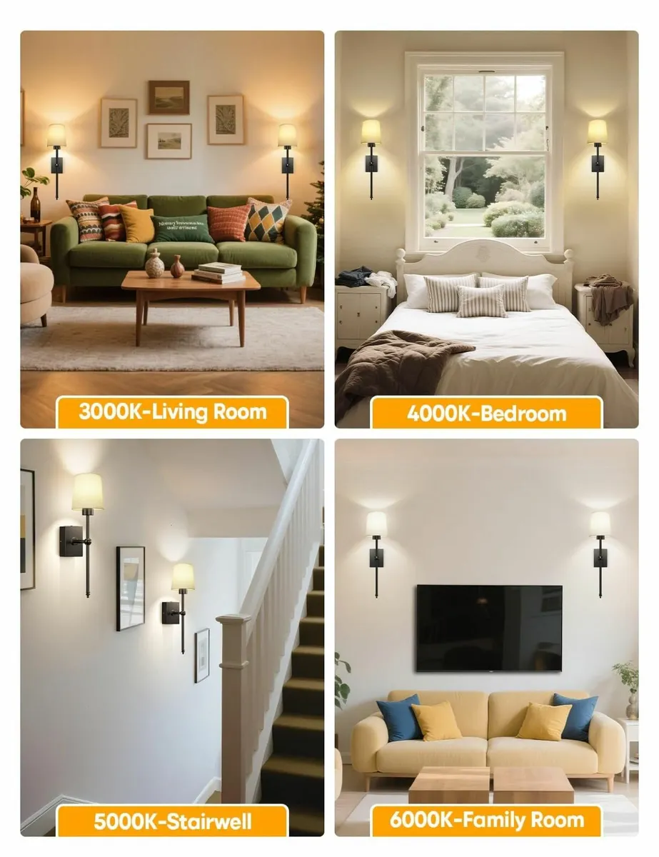Rechargeable Wall Lights Indoor Battery Operated W - Image 2