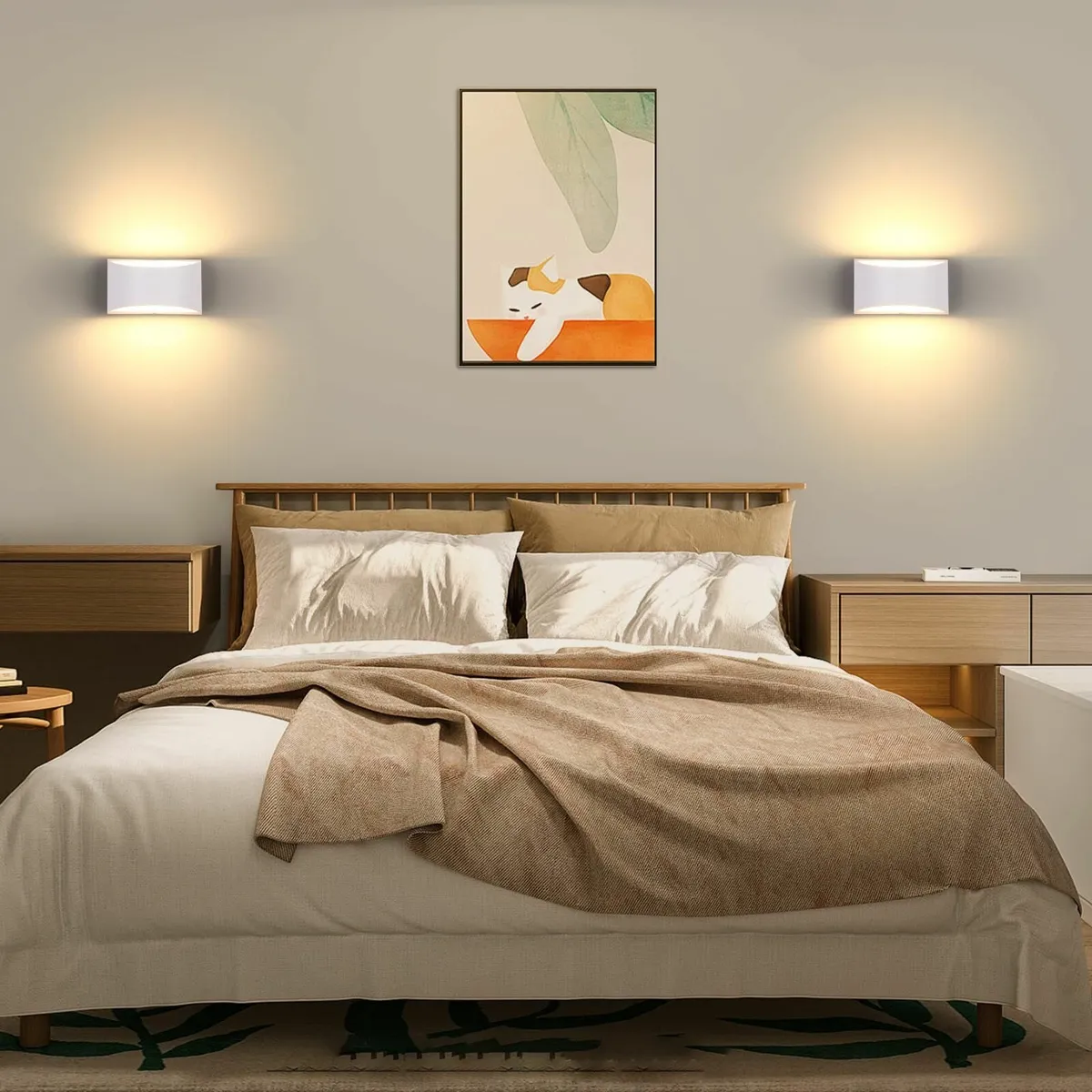 2PCS Wall Sconce Lights Indoor Dimmable Up and Dow - Image 3