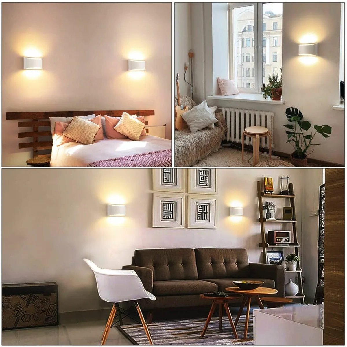 2PCS Wall Sconce Lights Indoor Dimmable Up and Dow - Image 4