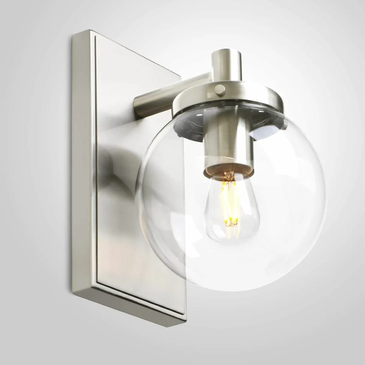Industrial Glass Wall Sconce Lighting Globe Up/Dow - Image 2
