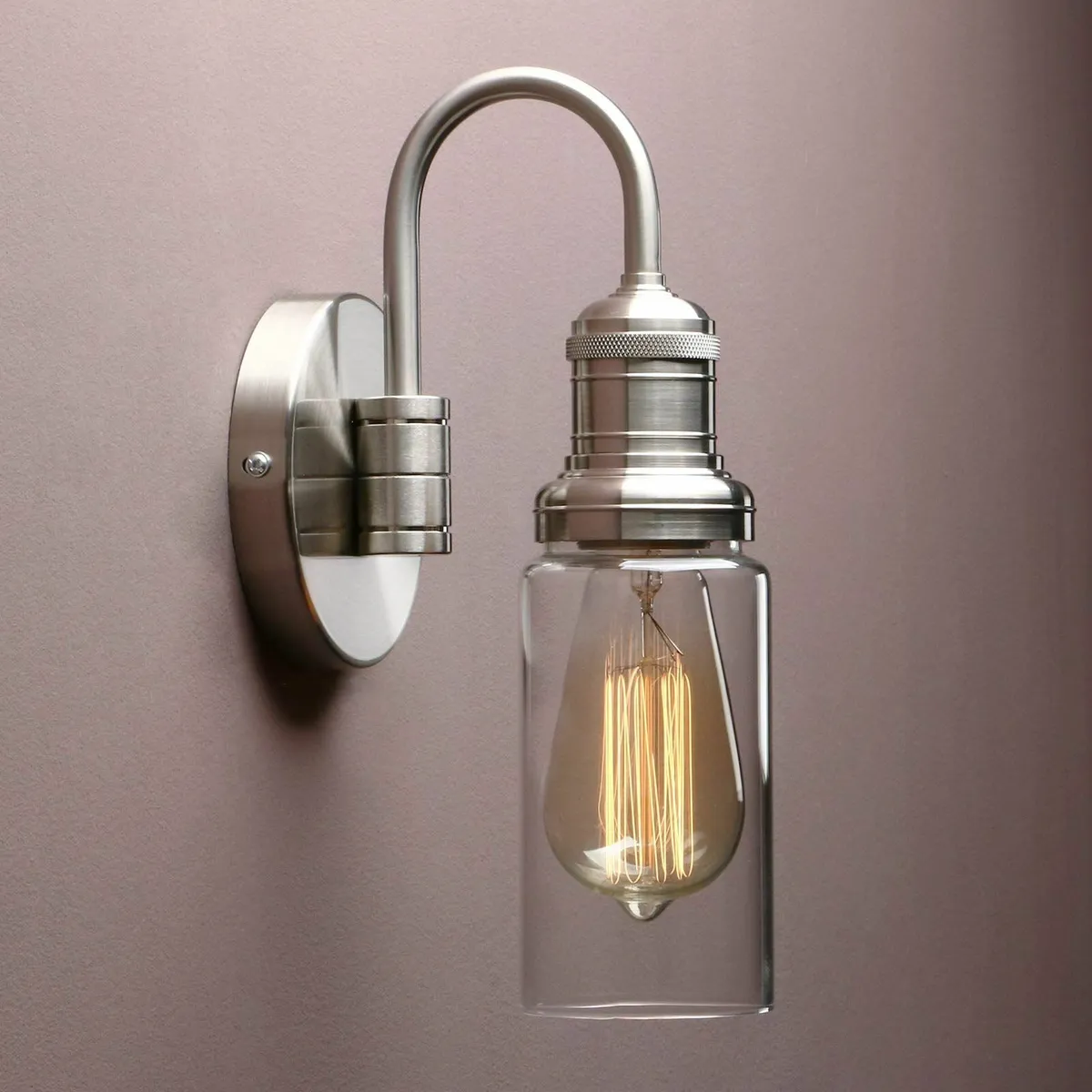 Lighting Modern Vintage Industrial Globe Sconce Wa - Image 1