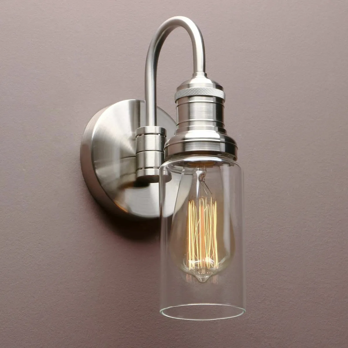 Lighting Modern Vintage Industrial Globe Sconce Wa - Image 2