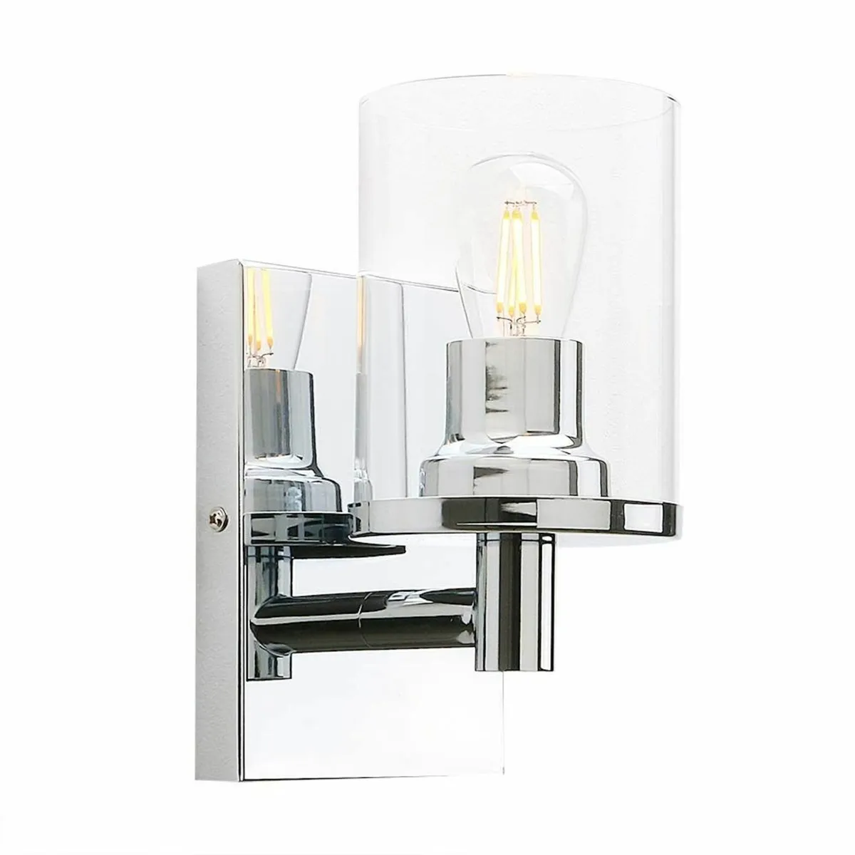 Yosoan Lighting Pack of 2 Modern Glass Wall Lights - Image 2