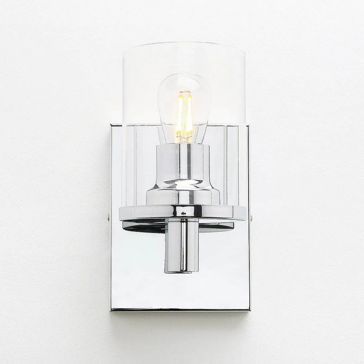 Yosoan Lighting Pack of 2 Modern Glass Wall Lights - Image 3