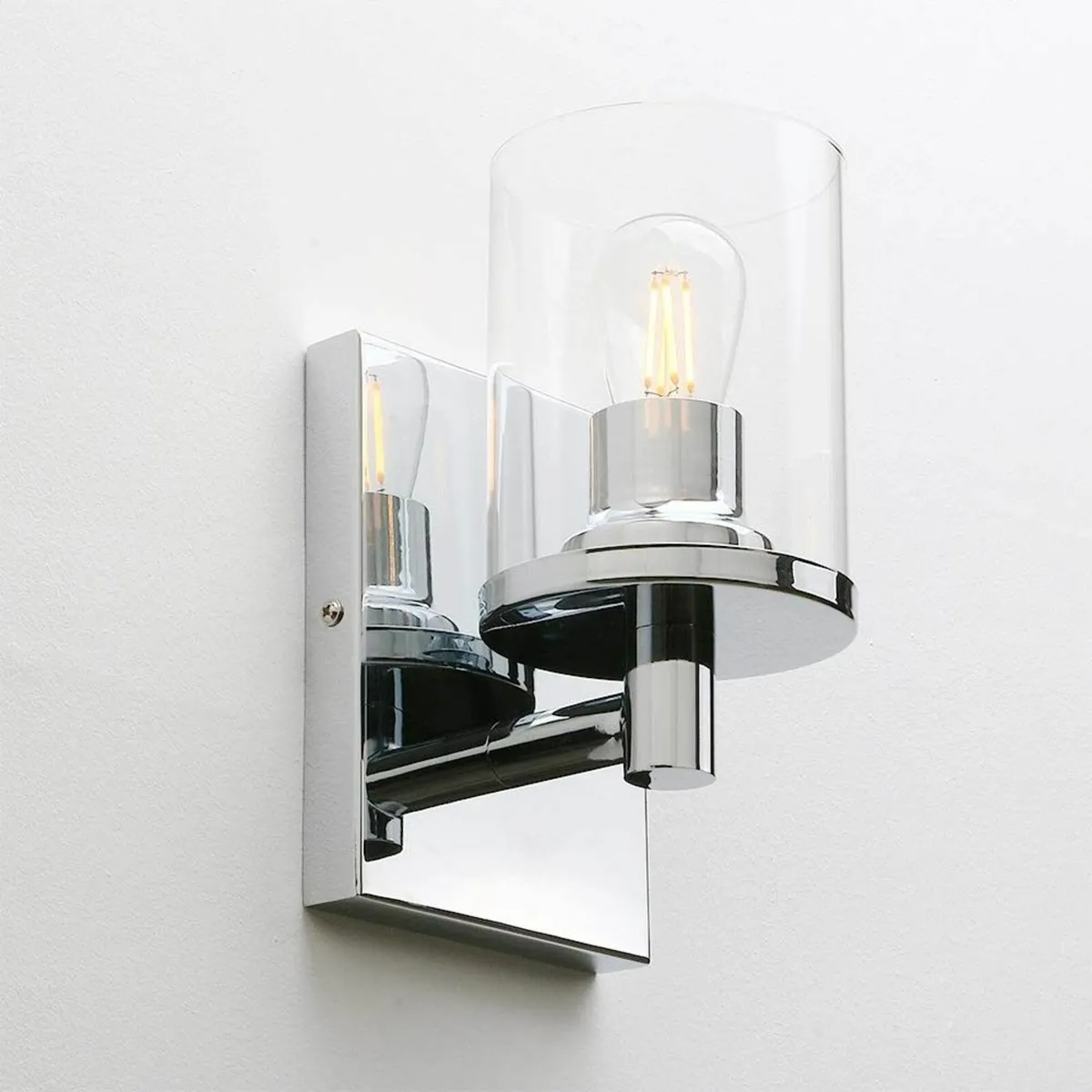 Yosoan Lighting Pack of 2 Modern Glass Wall Lights - Image 4