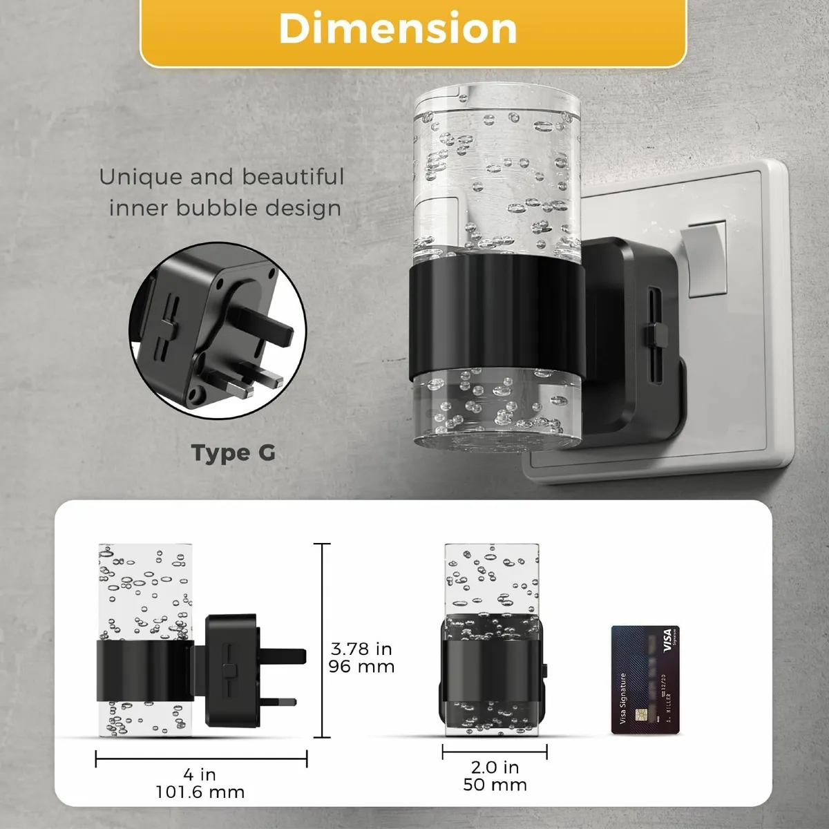 LOHAS-LED Night Light Plug in Wall Acrylic Dusk to - Image 3