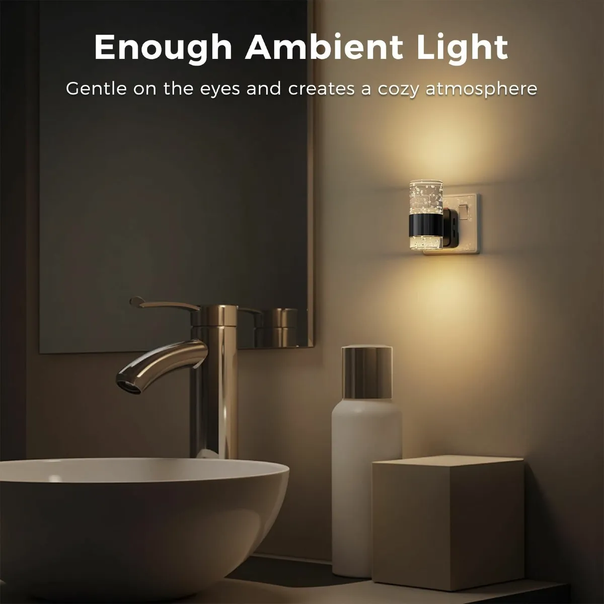 LOHAS-LED Night Light Plug in Wall Acrylic Dusk to - Image 4