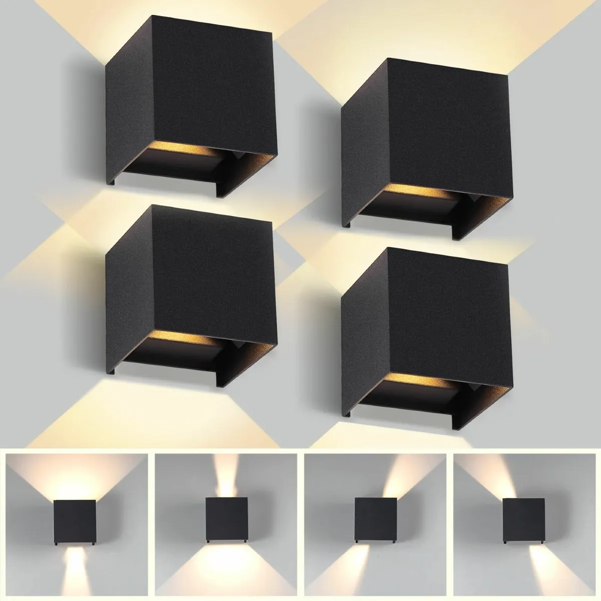 CHENBEN Outdoor Wall Lights 12W Waterproof IP65 Al - Image 1