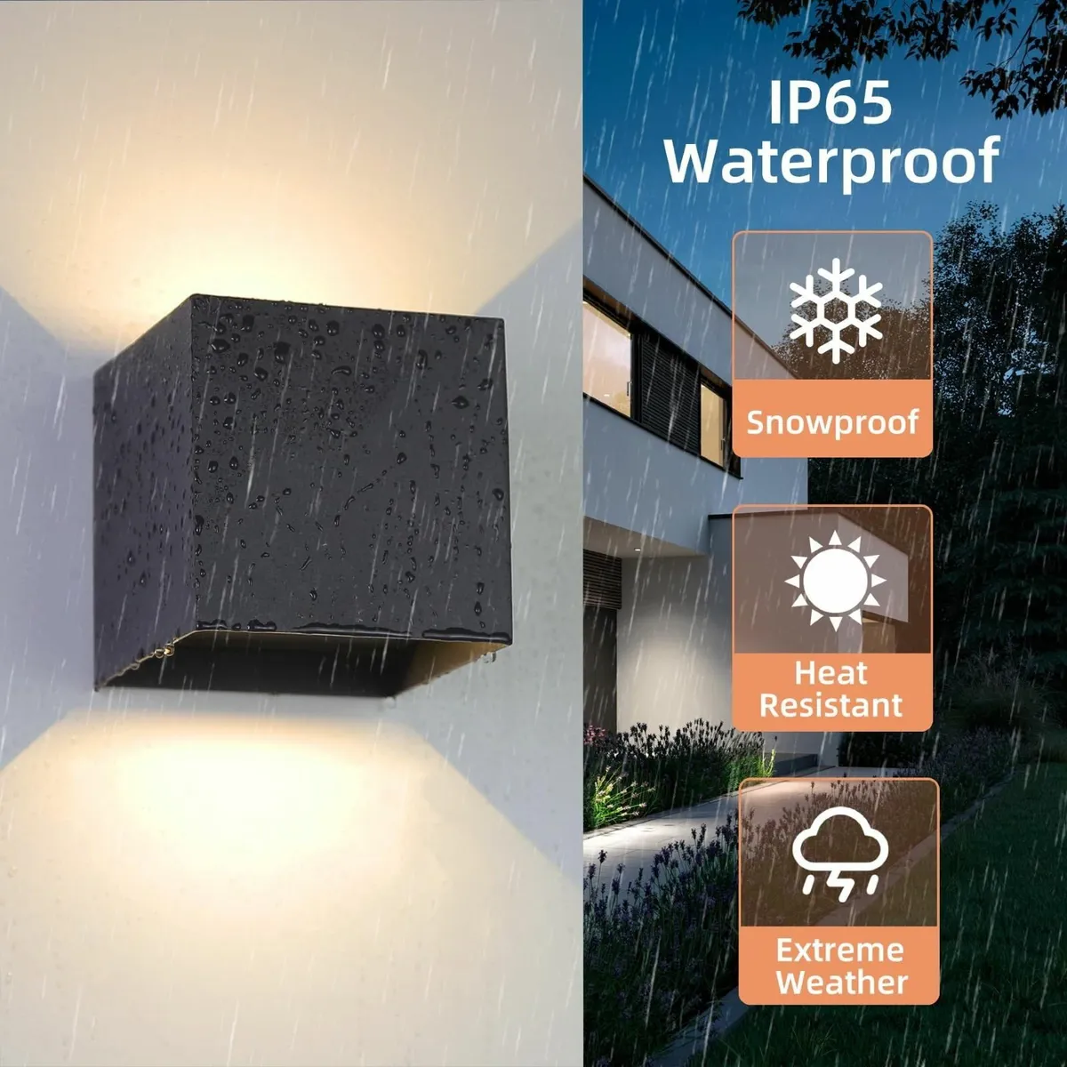 CHENBEN Outdoor Wall Lights 12W Waterproof IP65 Al - Image 4