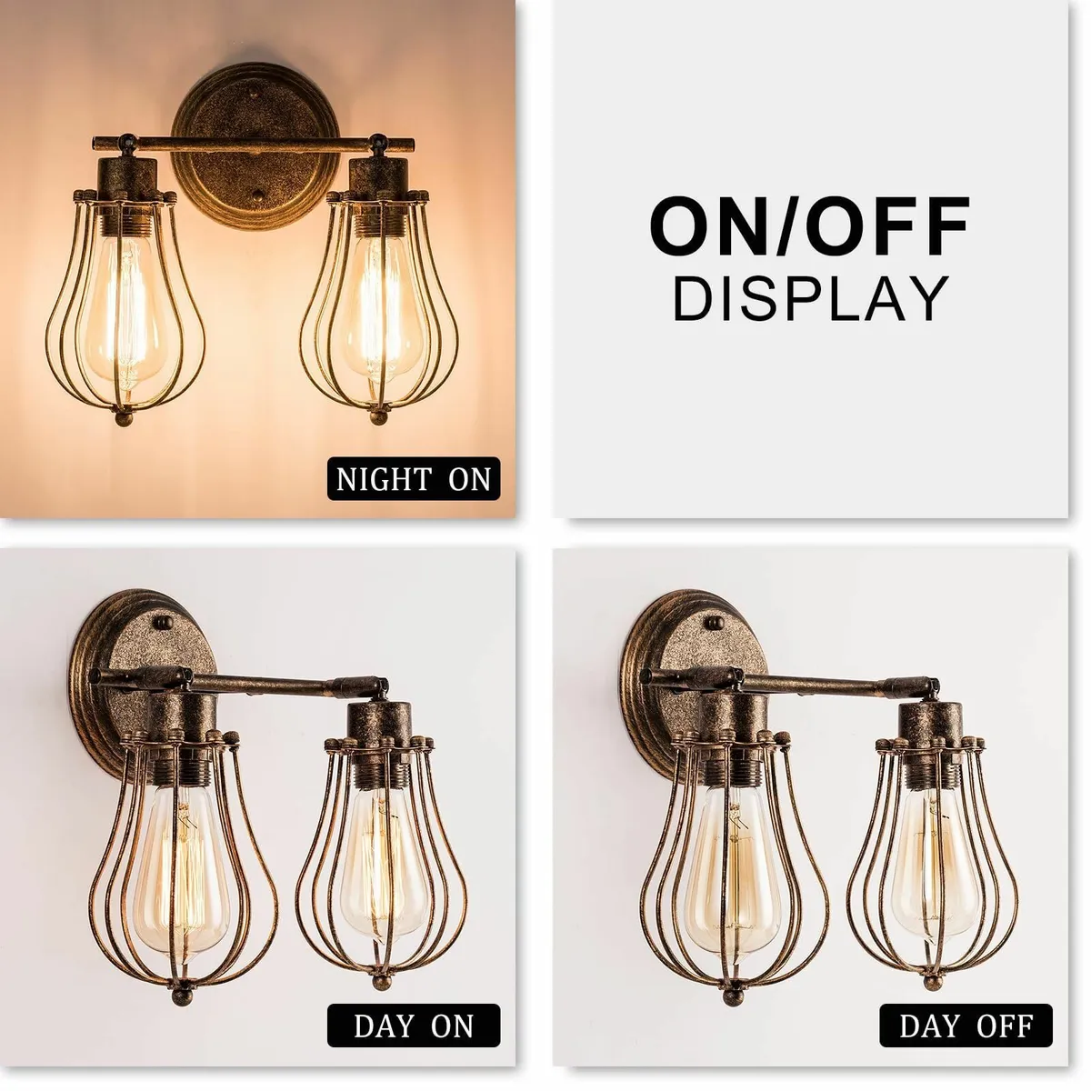 Luling Industrial Wall Sconce Rustic Loft Antique - Image 3