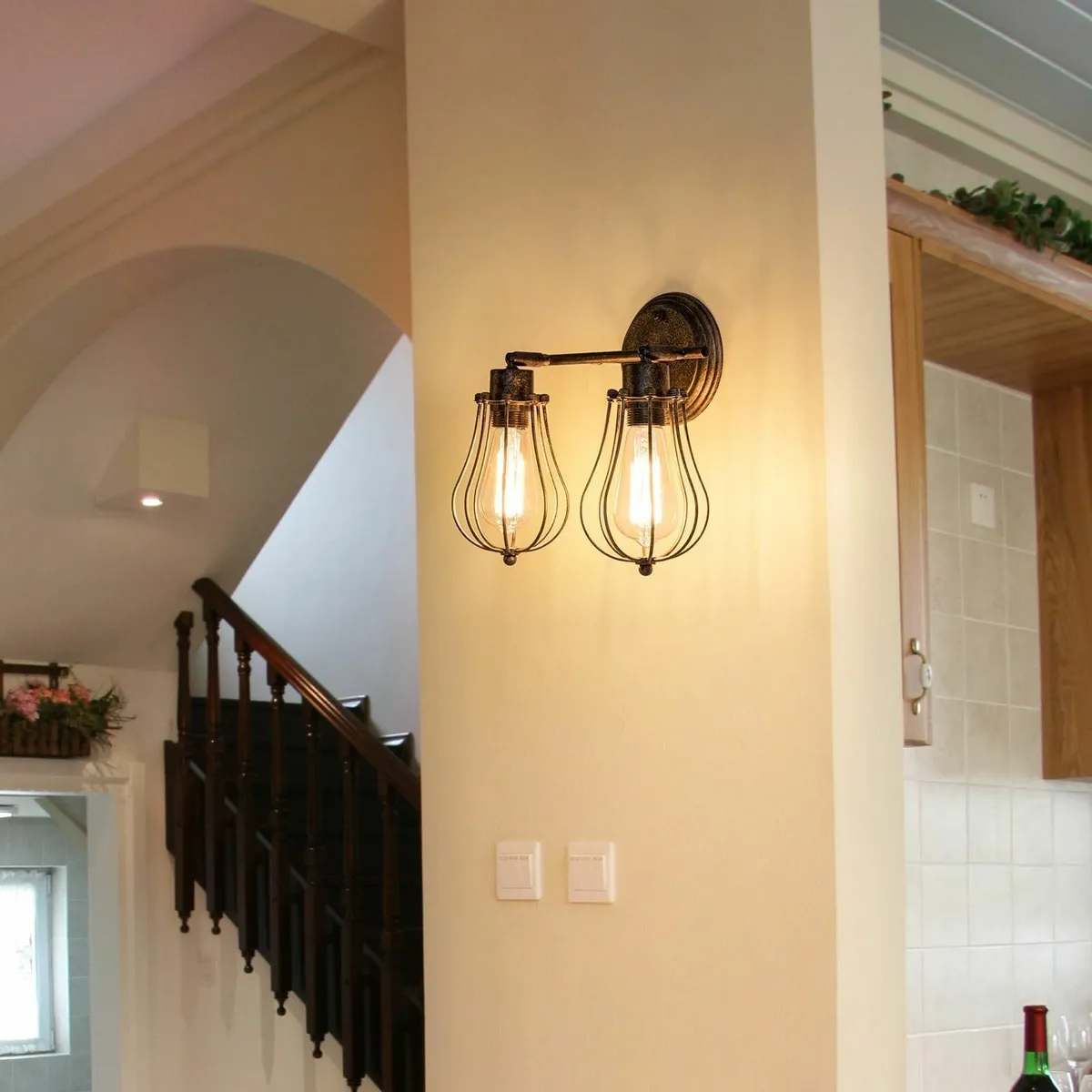 Luling Industrial Wall Sconce Rustic Loft Antique - Image 4