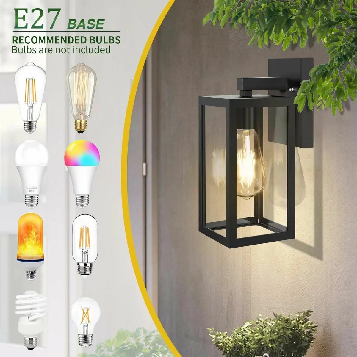 Aranzyec Outdoor Wall Lights Mains Powered Max 60W - Image 3