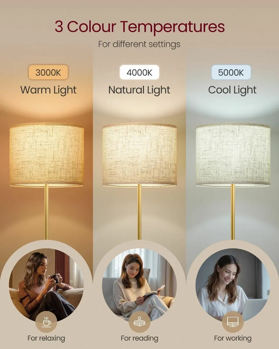 VASAGLE Floor Lamp for Living Room Adjustable Heig - Image 4
