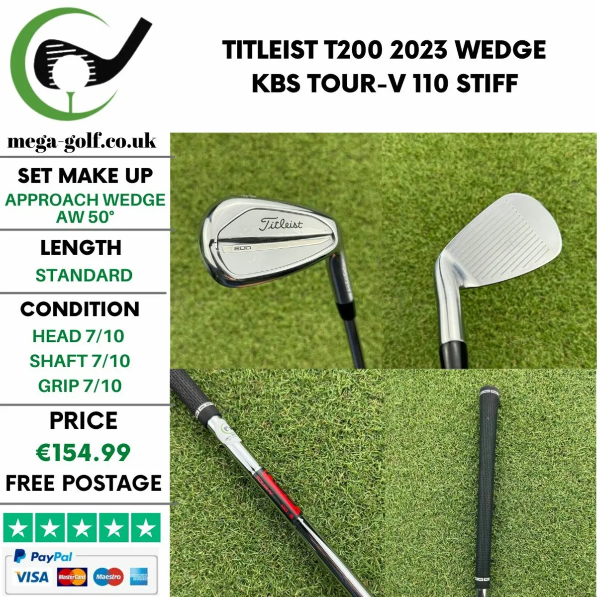 Titleist T200 2023 Wedge Aw 50° / Stiff - Image 1