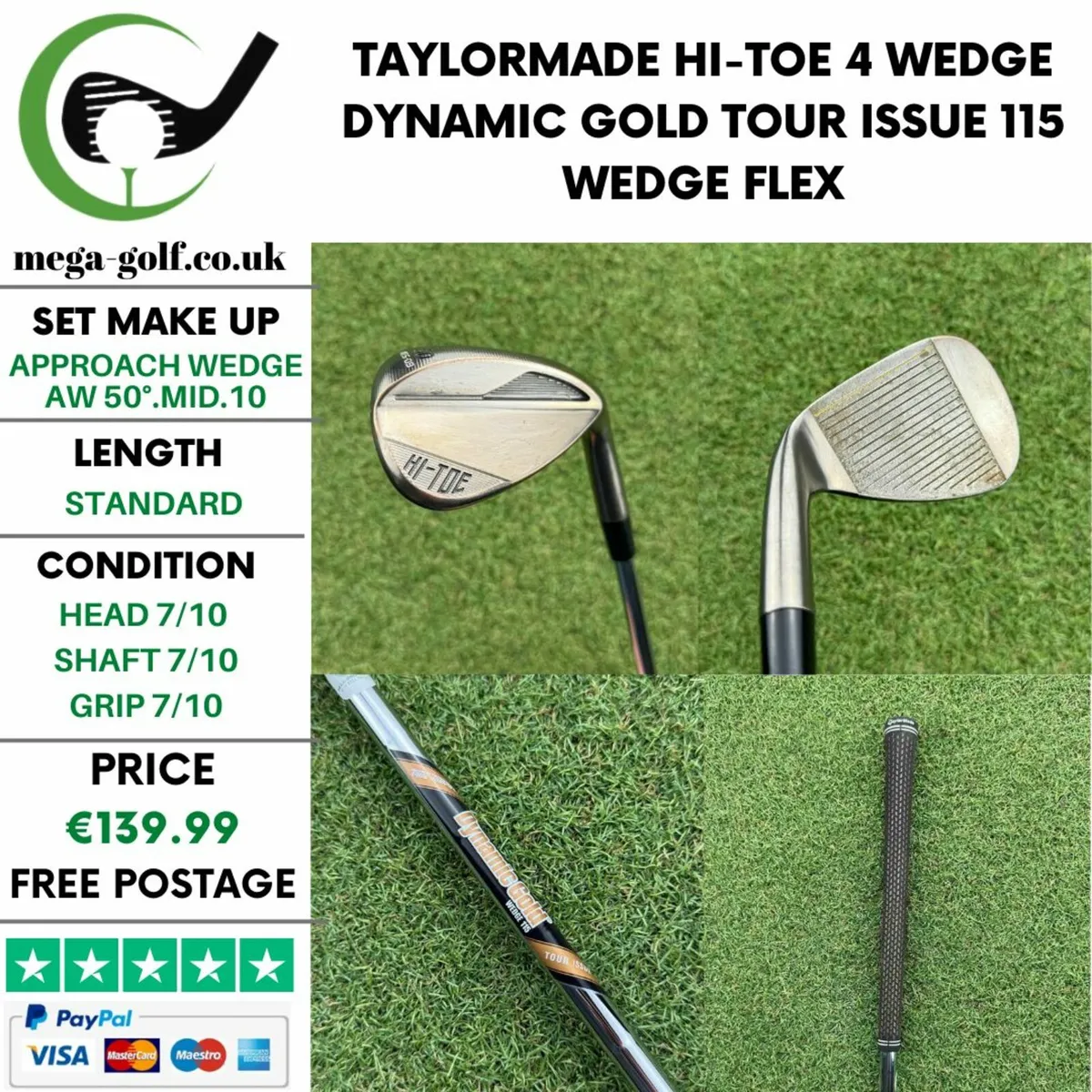 Taylormade Hi-Toe 4 Wedge Aw 50°.Mid.10 / Wedge - Image 1
