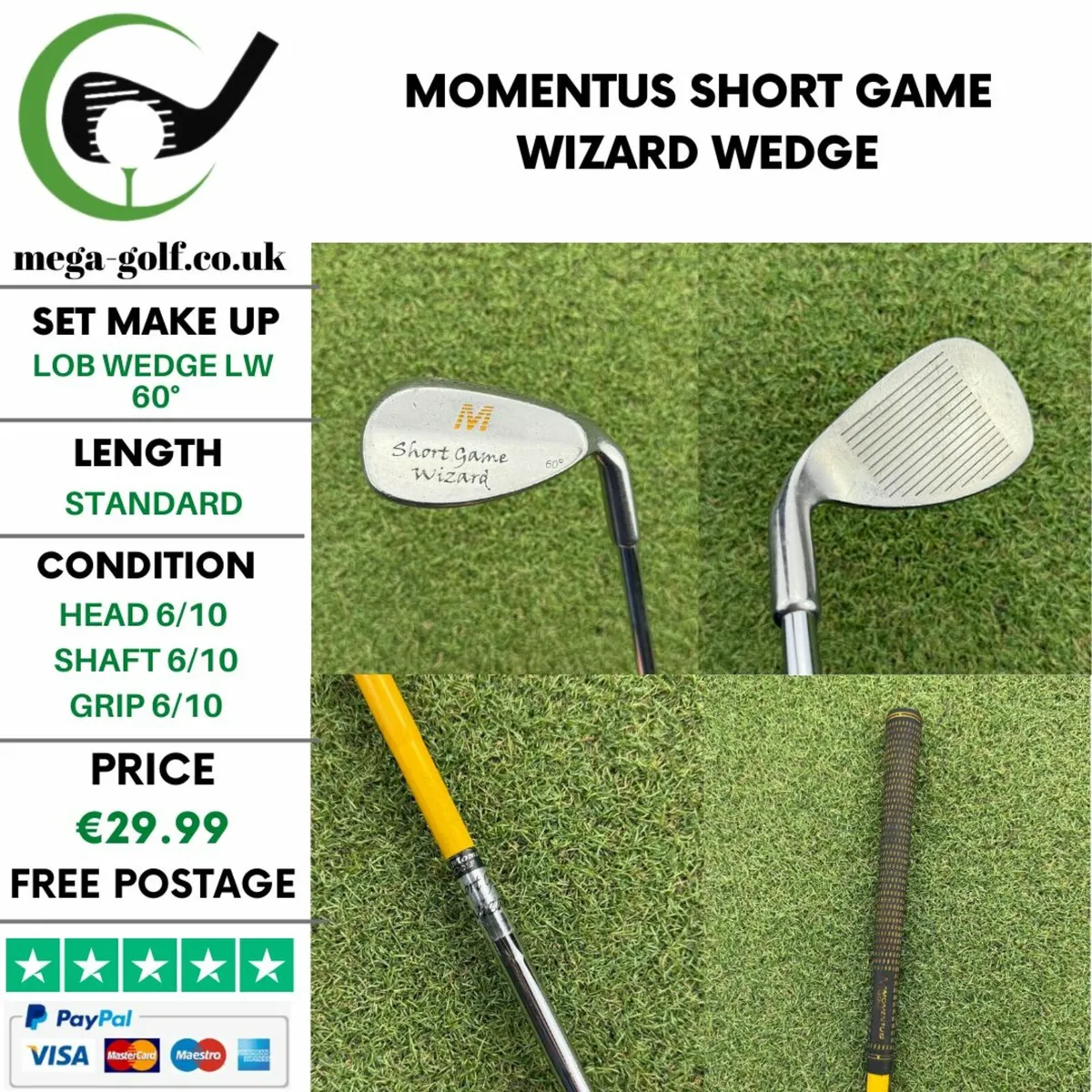 Momentus Short Game Wizard Wedge Lw 60° / Wedge - Image 1