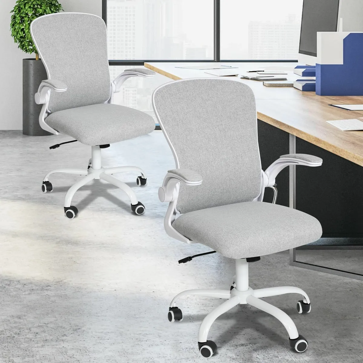 Office Chair Desk Flip-up Armrest Ergonomic Comput - Image 2