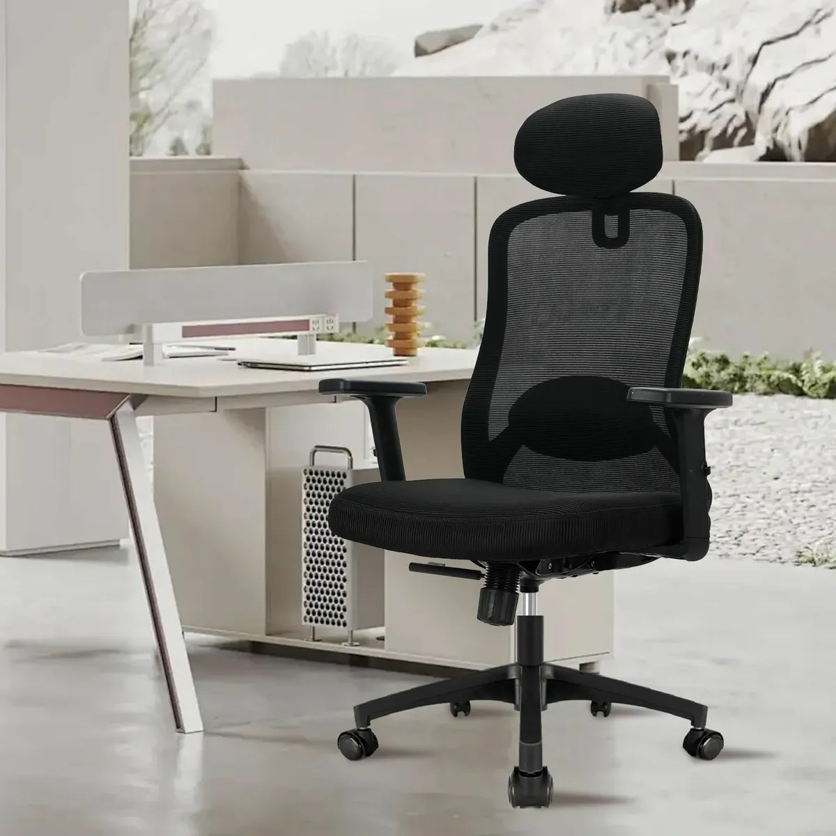 Ergonomic Office Chair High Back Desk Adjustable A - Image 2