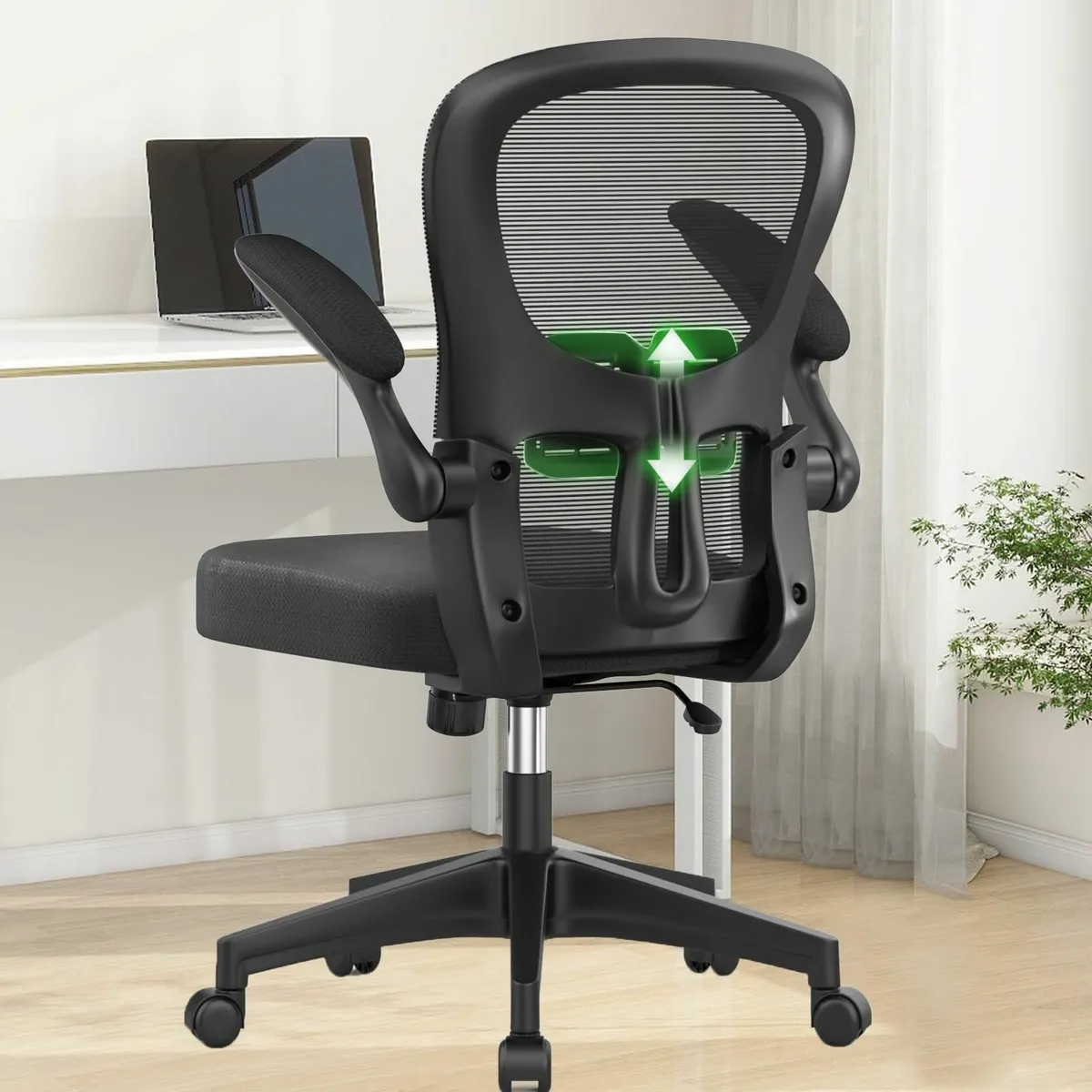 Office Chair - Ergonomic Adjustable Padded Armrest - Image 1