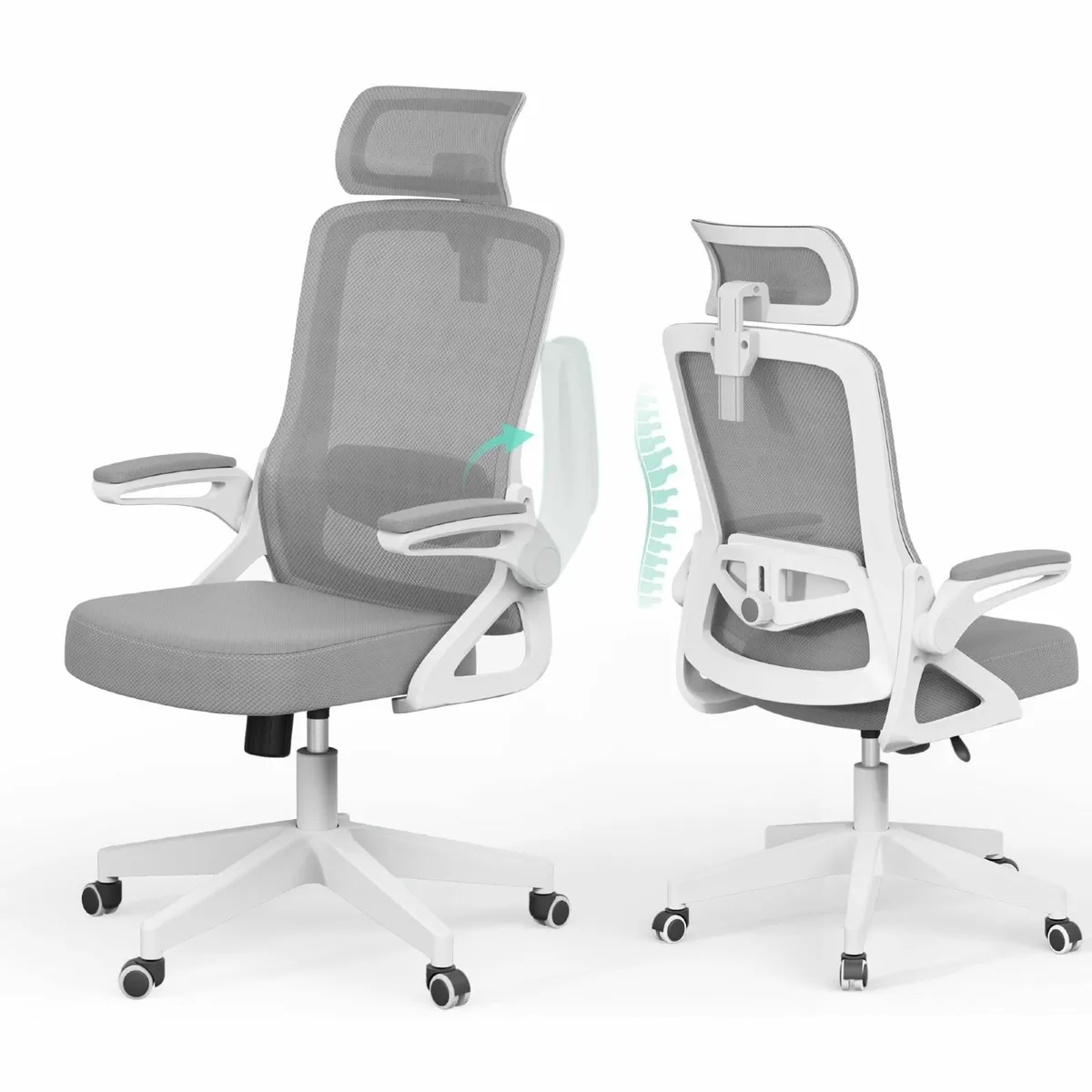 Ergonomic Office Chair S-Shaped Mesh Desk Chairs A - Image 1