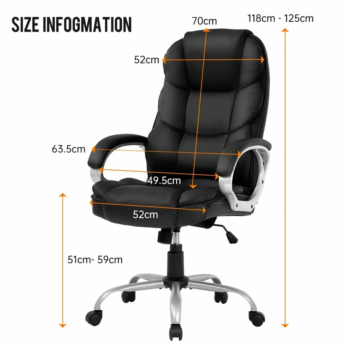 Office Chair Computer High Back Adjustable Ergonom - Image 3