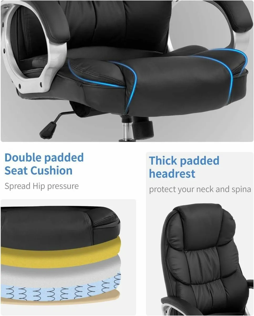 Office Chair Computer High Back Adjustable Ergonom - Image 4
