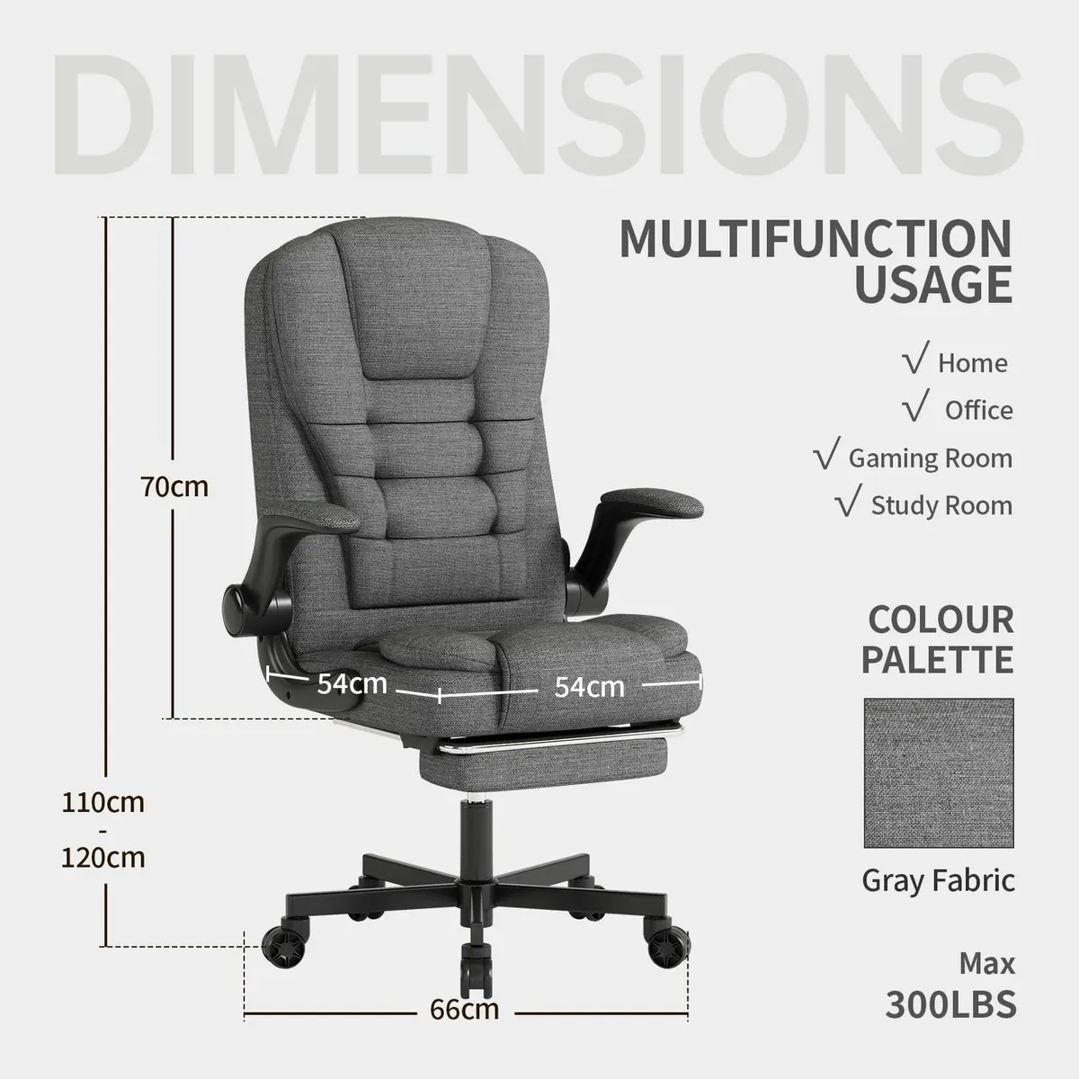 Executive Office Chair Ergonomic High Back Desk Co - Image 2