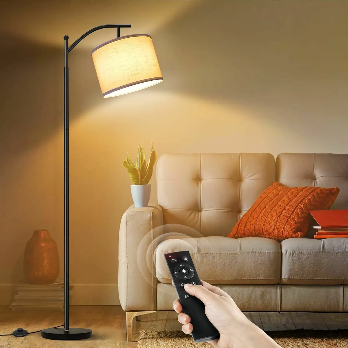 Dimmable Floor Lamp Touch Control & Remote App 300 - Image 1