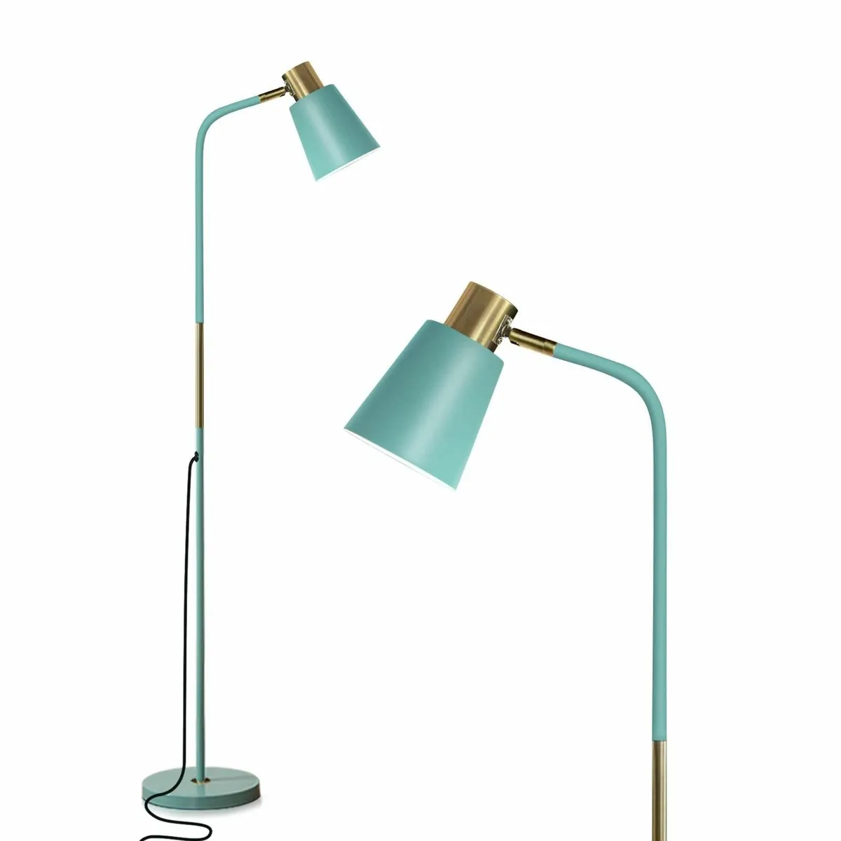 Floor Lamp Industrial Lamps Corner Rustic Farmhous - Image 1