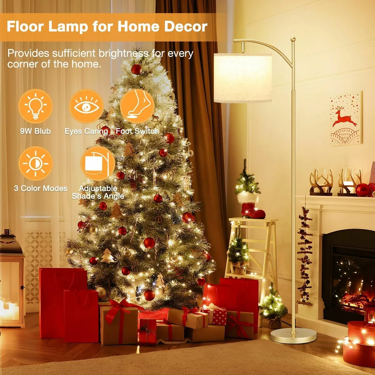 Floor Lamps for Living Room 3 Color Temperatures A - Image 4