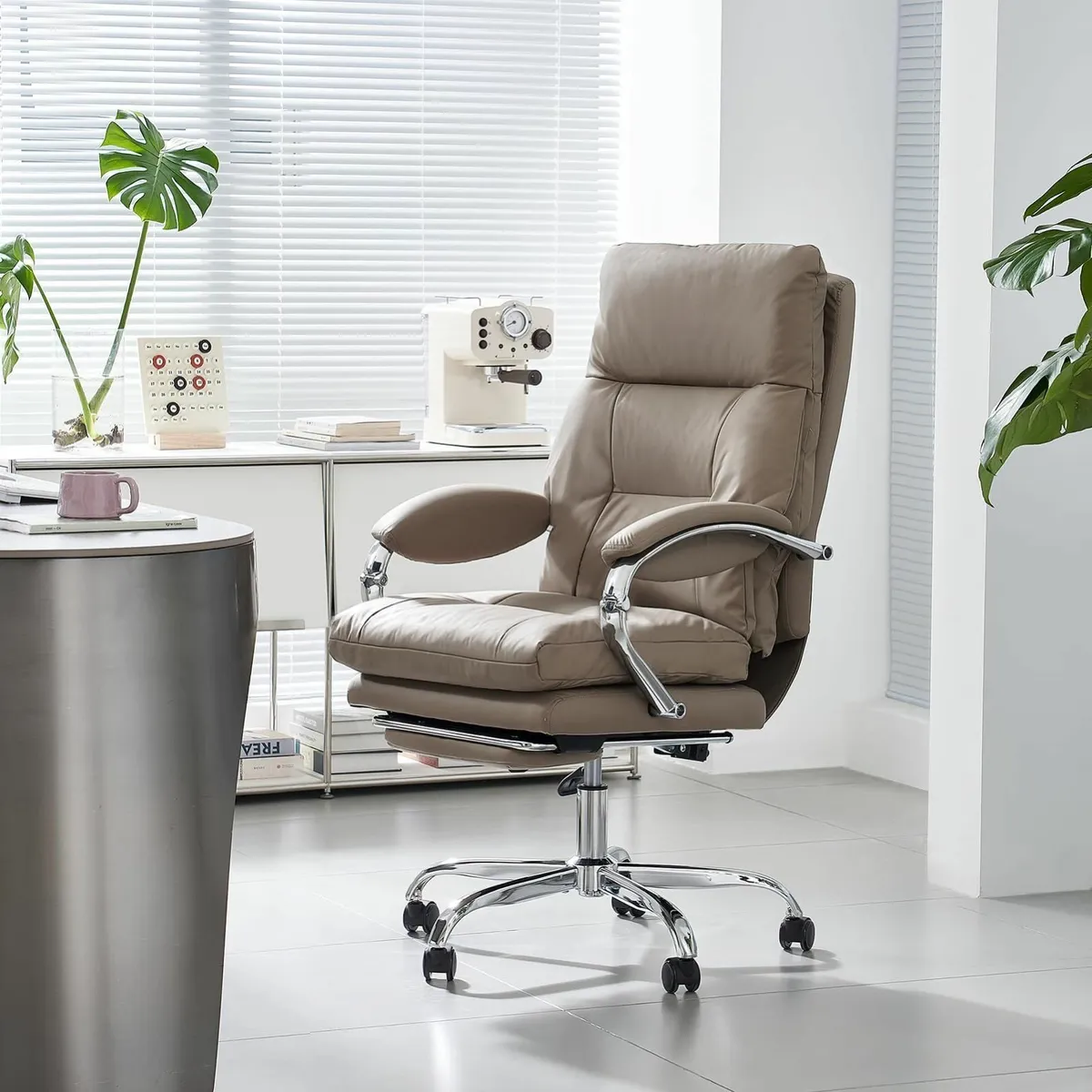 Home Office Desk Chairs Foot Rest Fully Reclining - Image 2