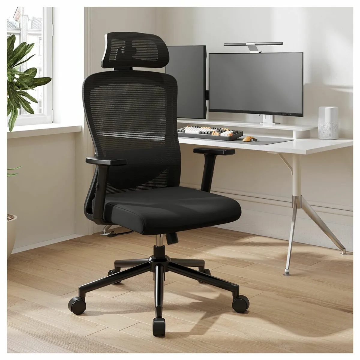 Office ChairErgonomic Desk Chairs Adjustable Lumba - Image 2