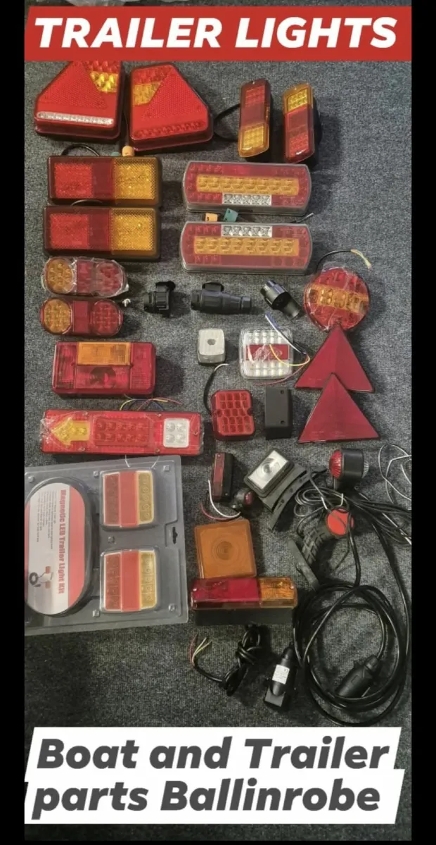 Trailer lights at boat and trailer parts ballinrob - Image 1