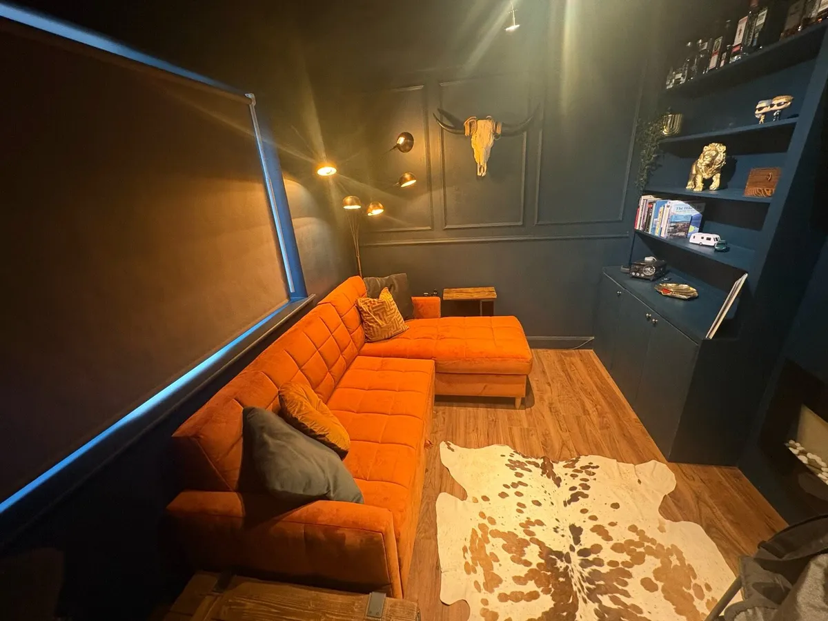 Universal Corner Sofa Bed With Storage RUST - Image 1
