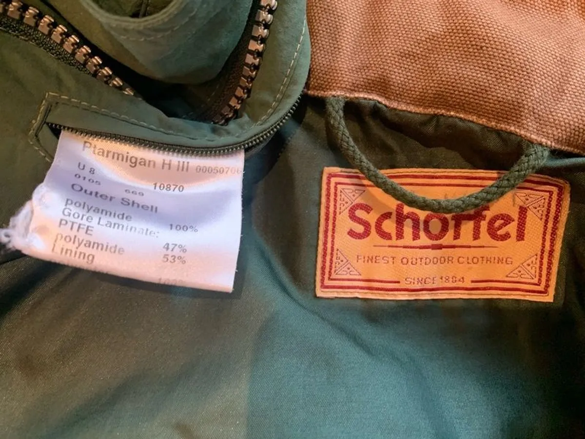 Schoffel Original Ptarmigan H-III Shooting Jacket Men's Size UK 44 Gore-tex - Image 3