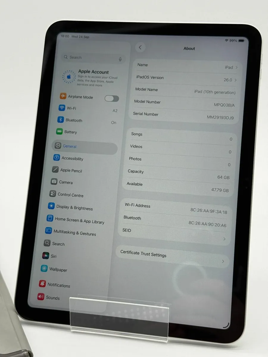iPad 10th | WiFi | 64GB | Silver | Good Condition - Image 2