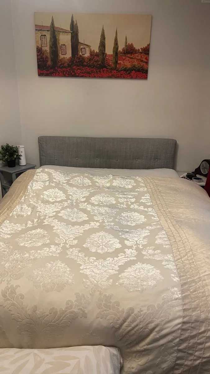 Double bedframe with mattress - Image 1