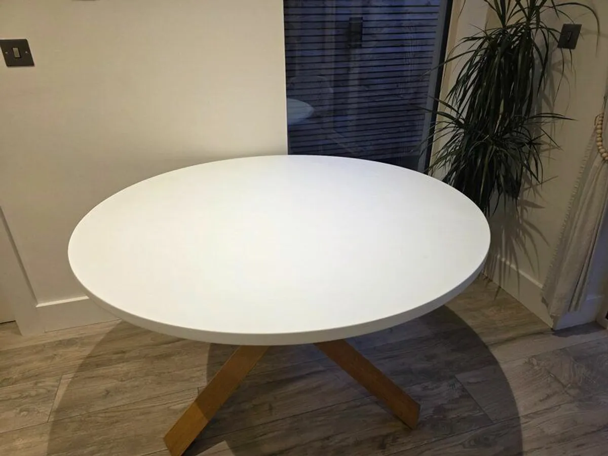 Dining table 120cm & 2 chairs - Image 3