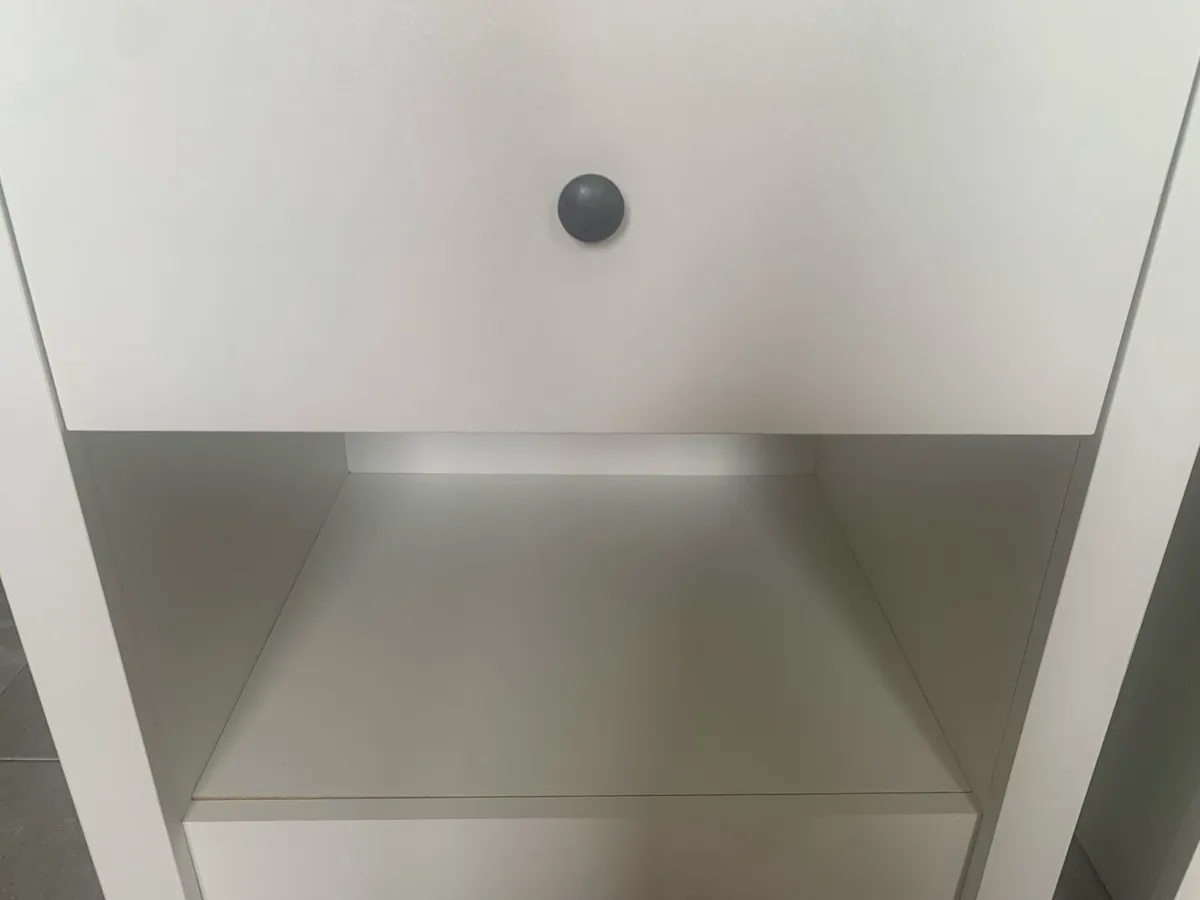 White Bedside Lockers - Image 3