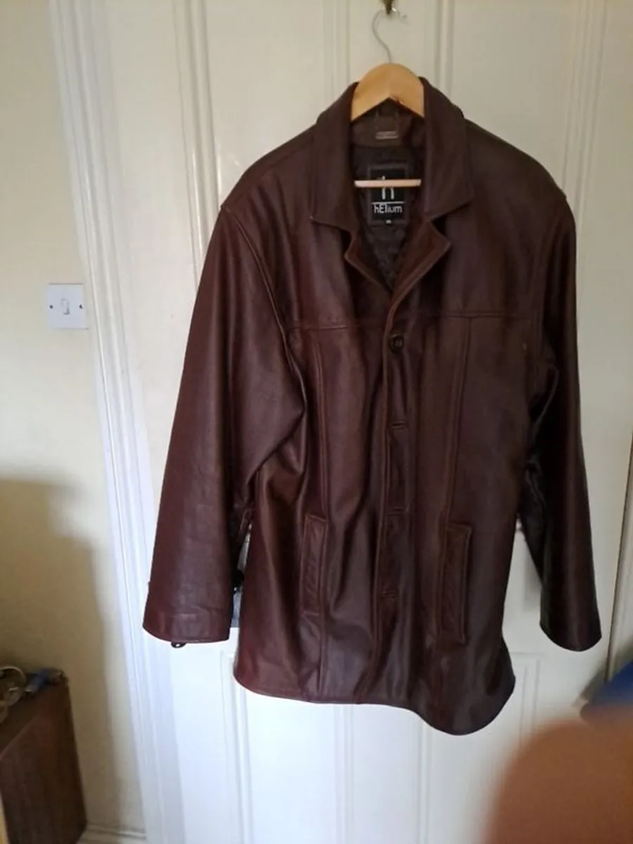 lovely Wine leather Jacket - Image 1