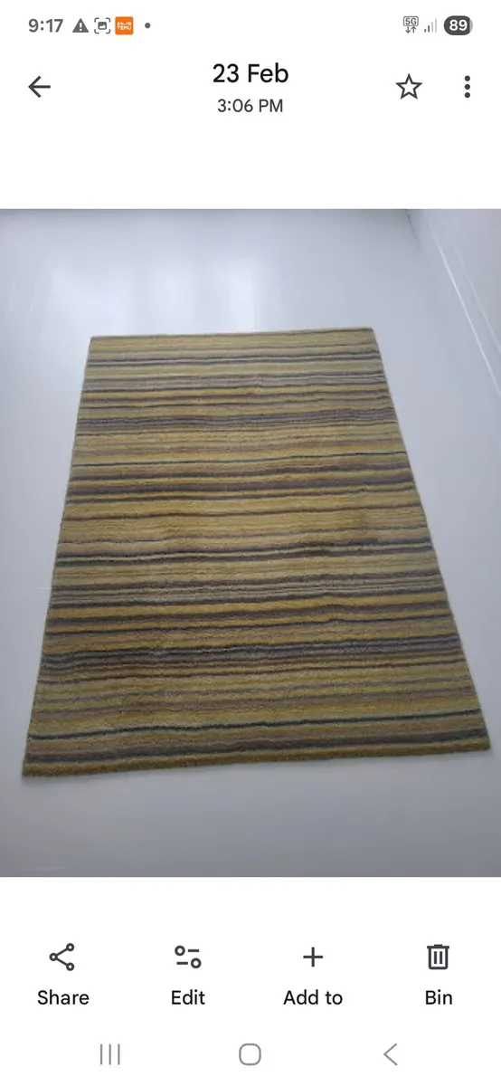 Stripped Chunky Rug - Image 1