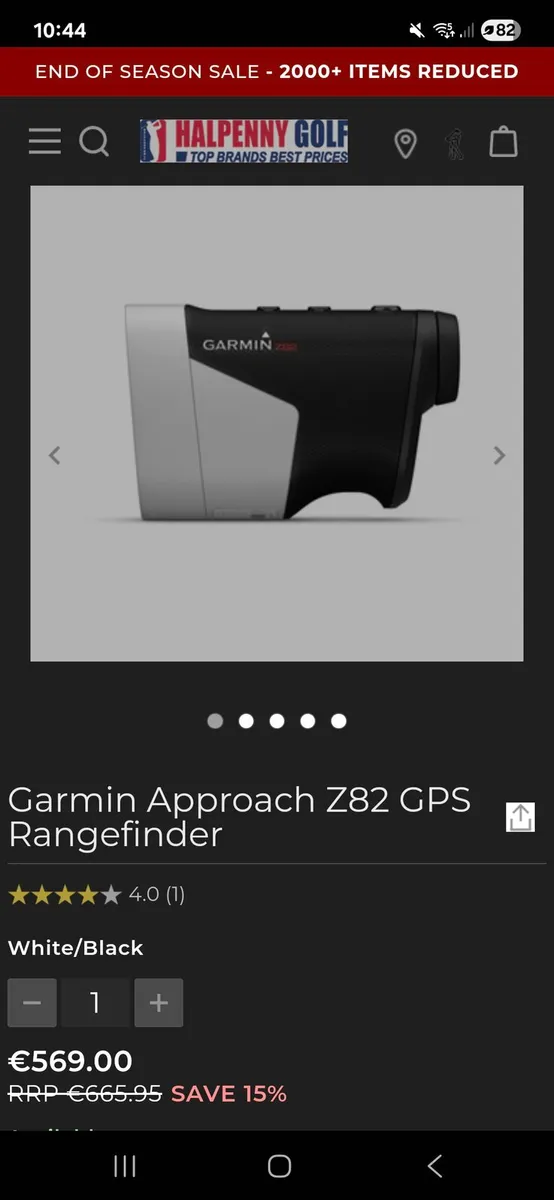 Garmin Approach z82 rangefinder - Image 4