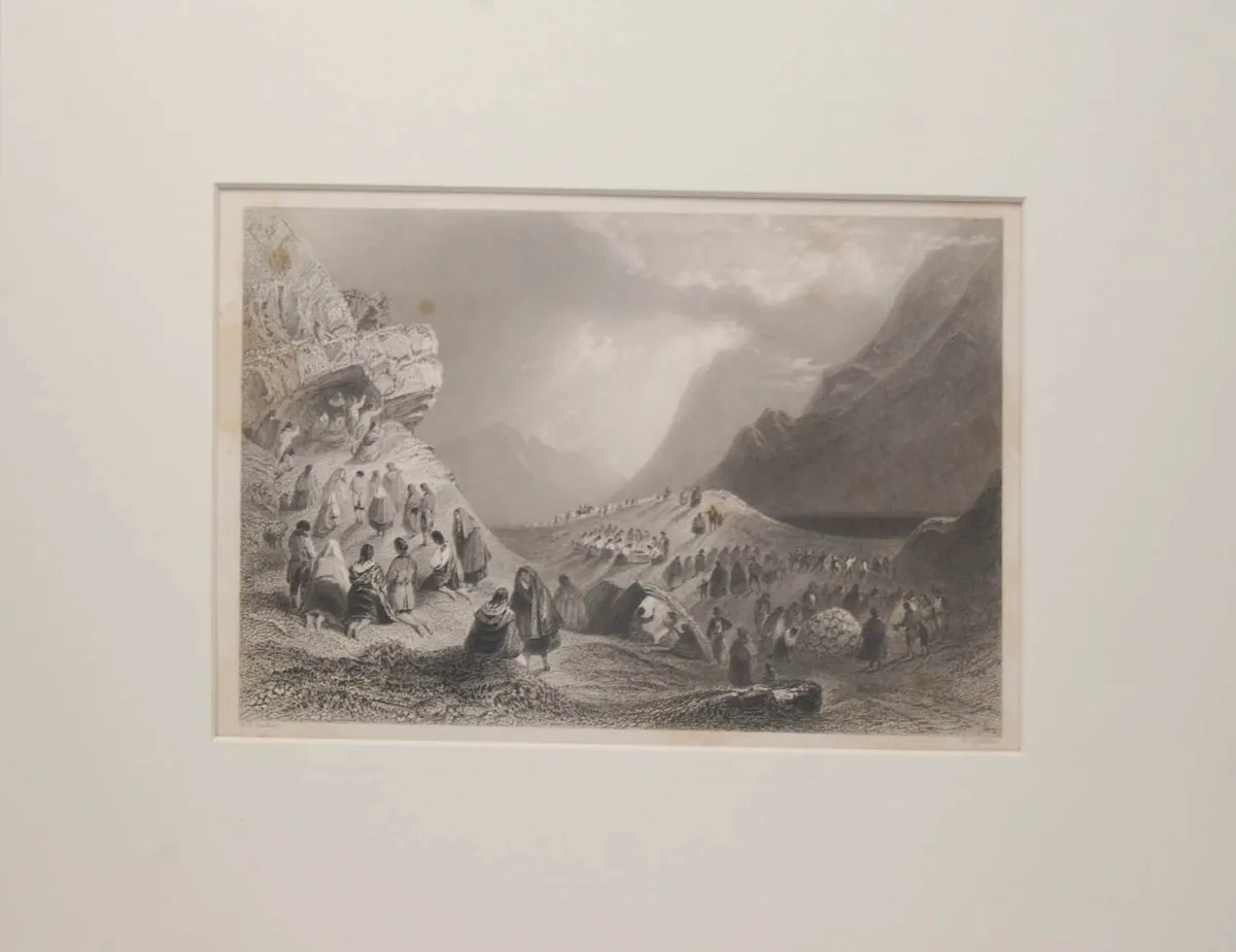 Pattern Connemara 1841 Antique Print Mounted - Image 3