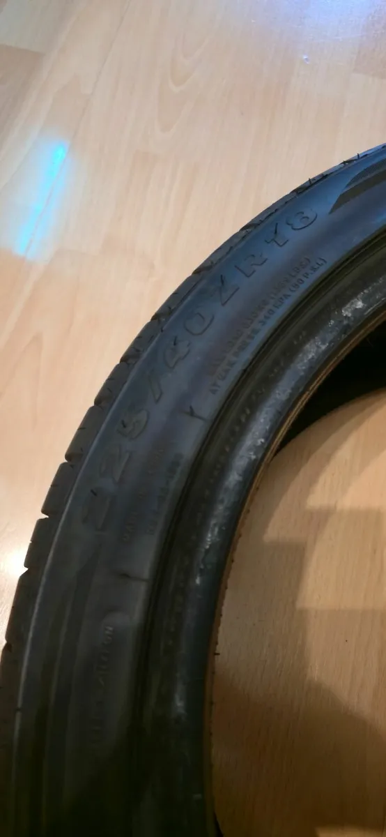 TRACMAX TX3  225/40/ ZR18   ONE TYRE LIKE NEW - Image 3