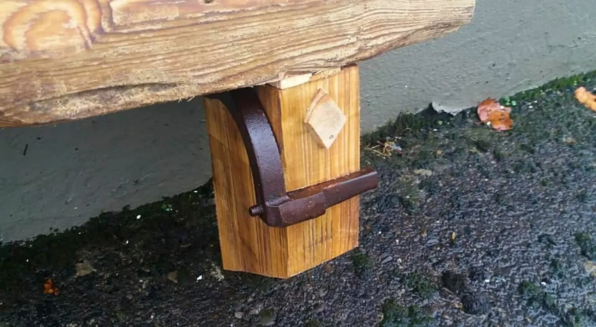 Rustic Driftwood Floating Stove Mantel / Shelf - Image 3