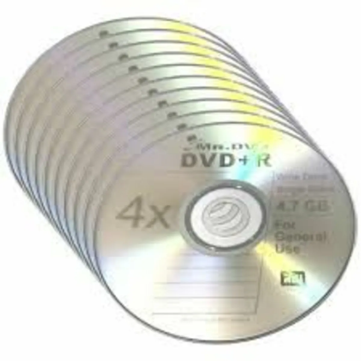 10 (Ten) Rewritable 4.7GB DVD R  RW  CD Rom Discs. - Image 1
